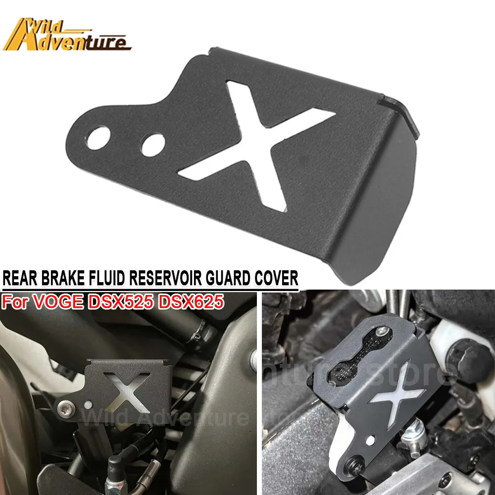 

DSX525 DSX625 Motorcycle Rear Brake Fluid Reservoir Cover Guard For VOGE DS525X DS625X DSX 625 525 Oil Cup Cap Case Protector