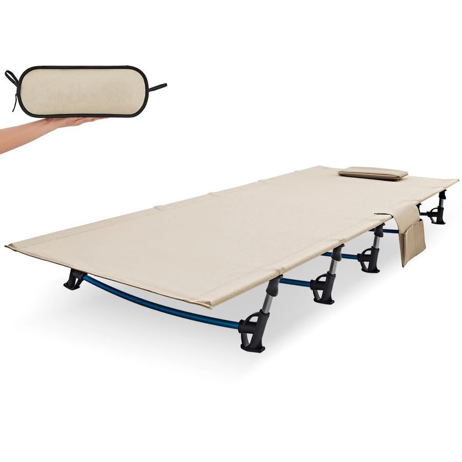 

Ультралегкая складная походная кровать, удлиненная раскладушка для кемпинга и туризма для взрослых, портативная кровать-раскладушка для походов, путешествий, дома, альпинизма