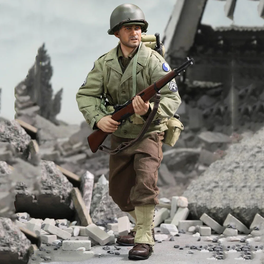 

1/6 DID A80156 WWII American Rangers Battalion Series 29th Infantry Division Army Soldier Model Full Set 12'' Action Figure Toys