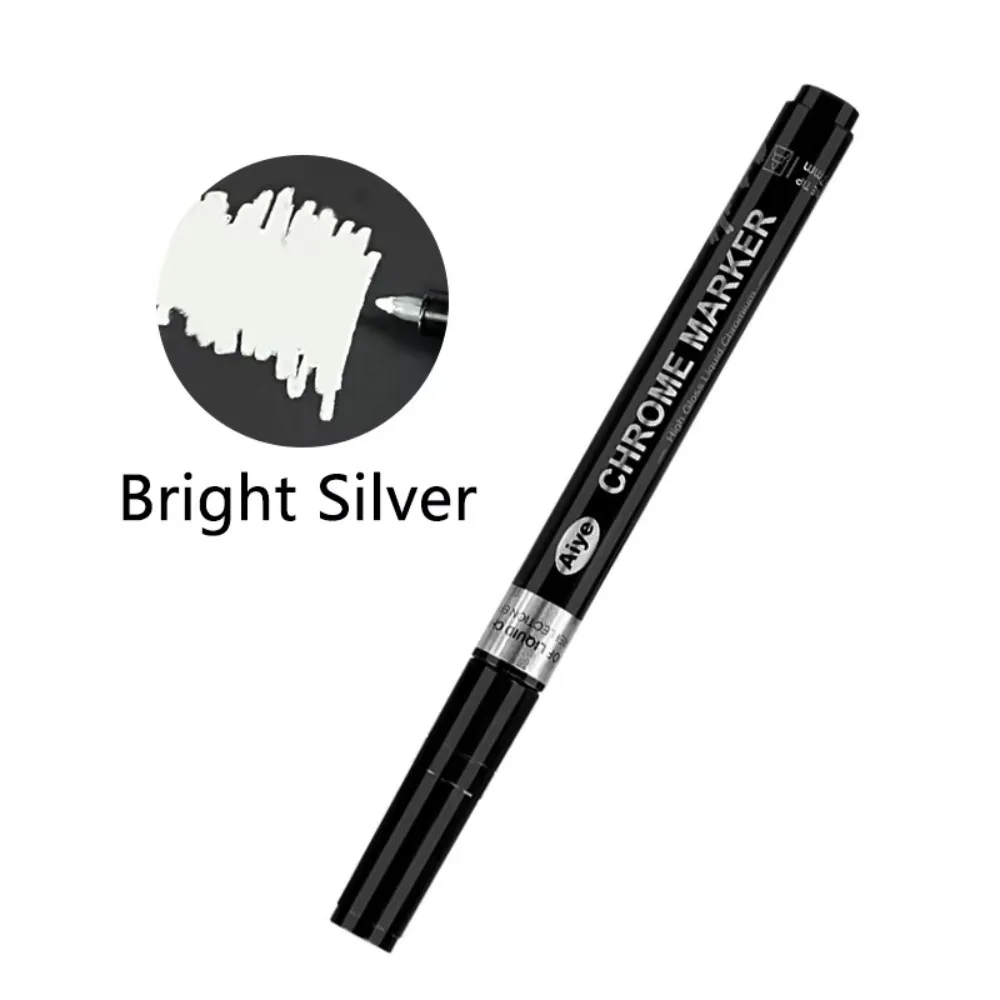 0,7 mm 6 Farben Spiegelmarkerstifte DIY Reflektierende Farbstifte Chrom-Marker Gold Silber Kupfer Modellbemalung Übermalung – Detail 6