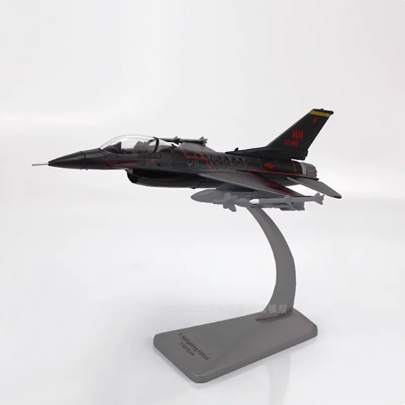 1:100 Scale F16 F-16 Combat Falcon Fighter Ghost Painted Thunderbird Aerobatics Team Alloy Simulation Model Decoration