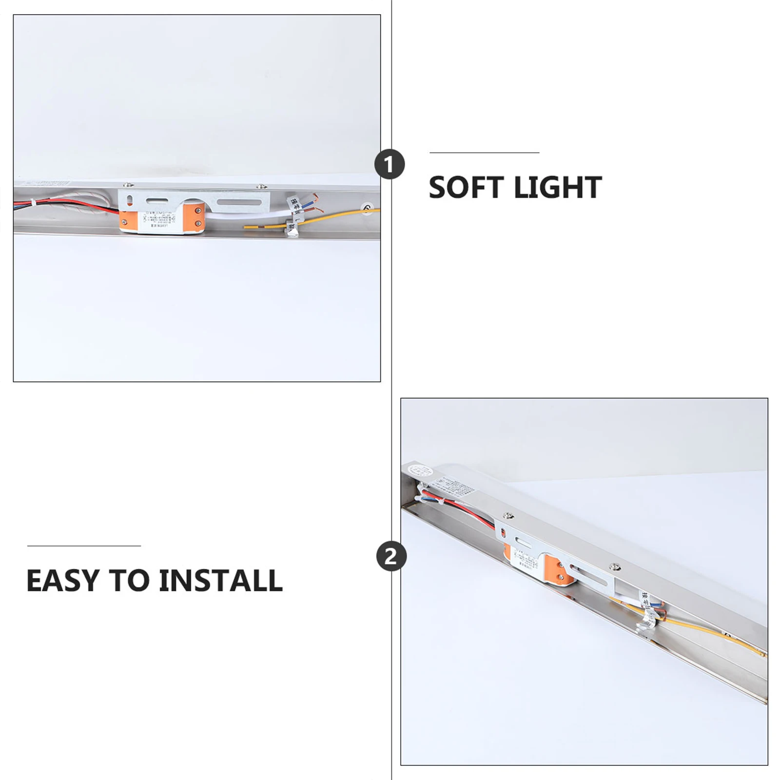 

LED Mirror Light Stainless Steel PC Material Bathroom Bedroom Led Mirror Headlight Living Room Energy Saving Bright