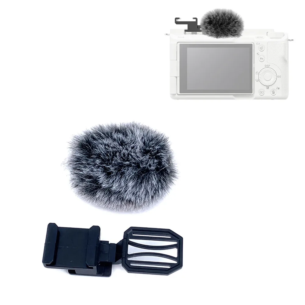 ZV1 ZVE10 ZV1M2 ZVE10M2 Cold Shoe Microphone Windscreen Outdoor Windshield Hotshoe Cover for Sony ZV-1 II ZV-1F ZV-E10 II ZV-E1