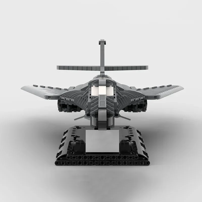 Modelo de aeronave militar moc tijolos de construção escala 1:72 B-1B lancer bombardeiro tecnologia blocos presente brinquedo natal diy conjuntos montagem