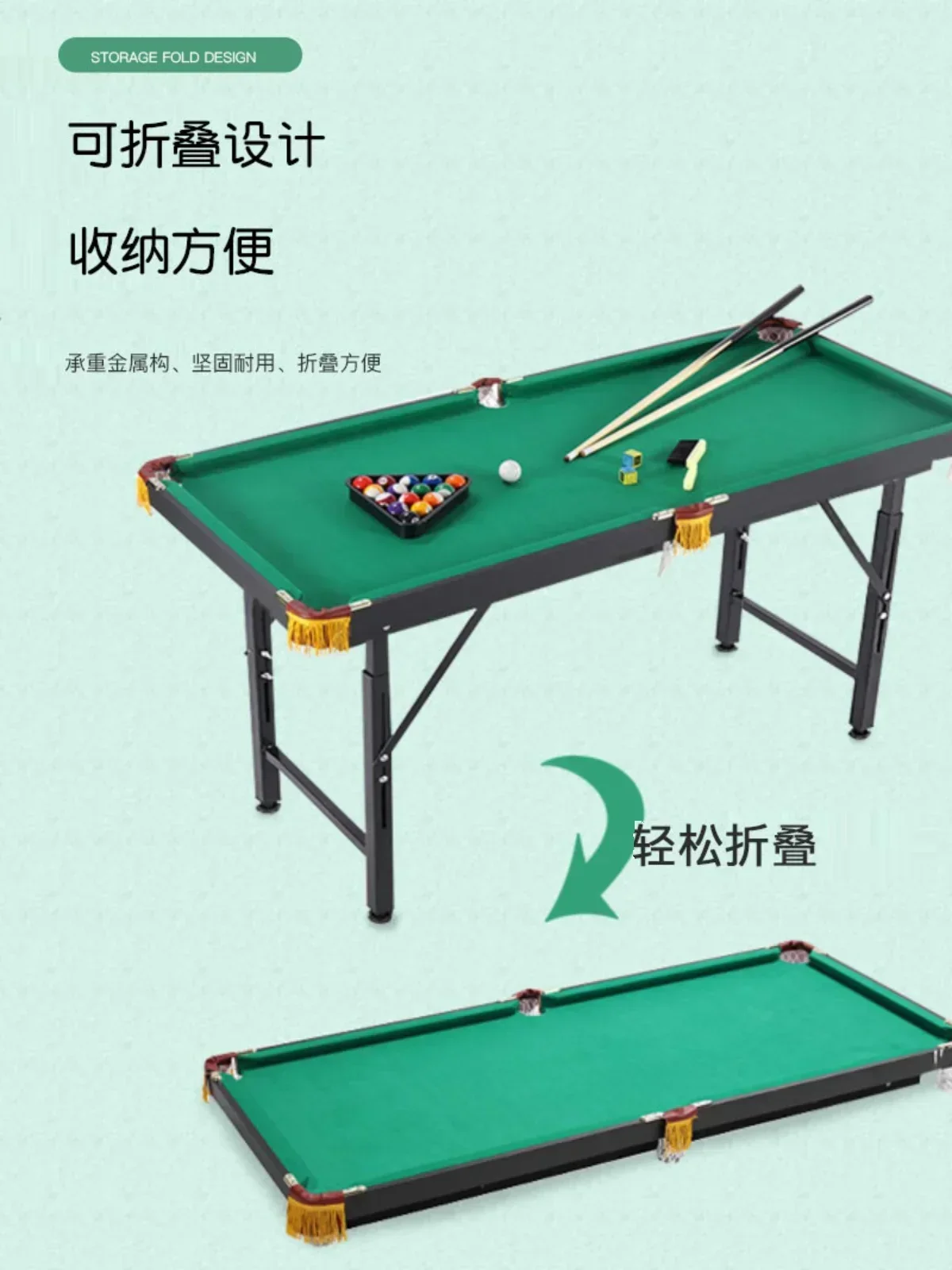 Billiards table, children's mini table tennis, oversized indoor home use, desktop small parent-child toys