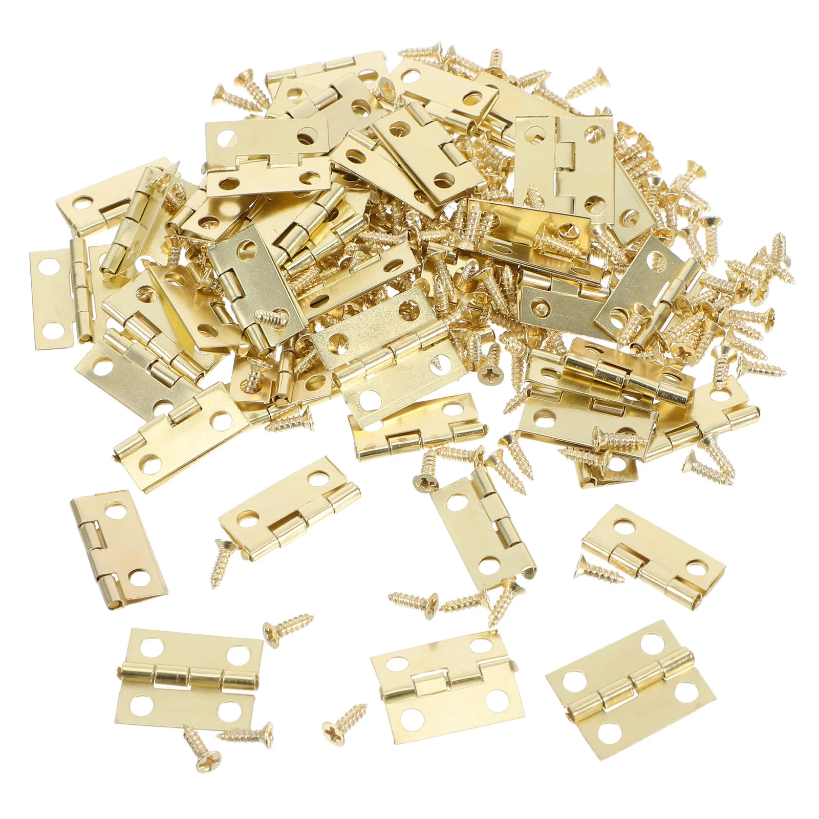 

50pcs Mini 19Mmx15Mm Small Iron Hinges For Wood Diy Crafts Jewelry Box Cabinet Repair Hardware Kit Miniature Furniture Hinges