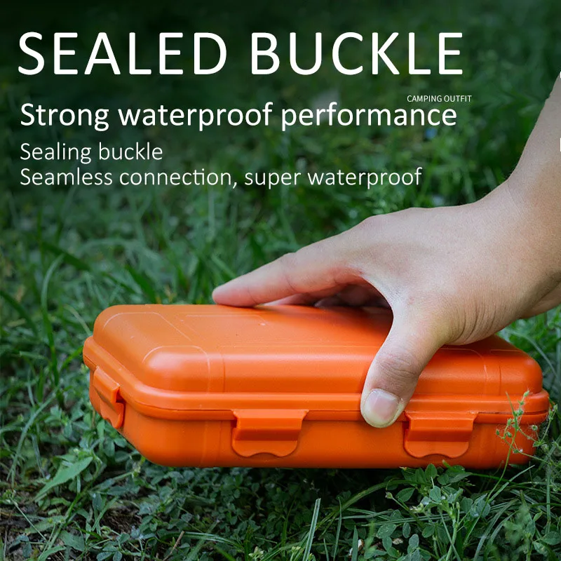 S/L/XL Size Outdoor Plastic Waterproof Sealed Survival Box Container Camping Outdoor Travel Storage Box Fishing Tackle Bag