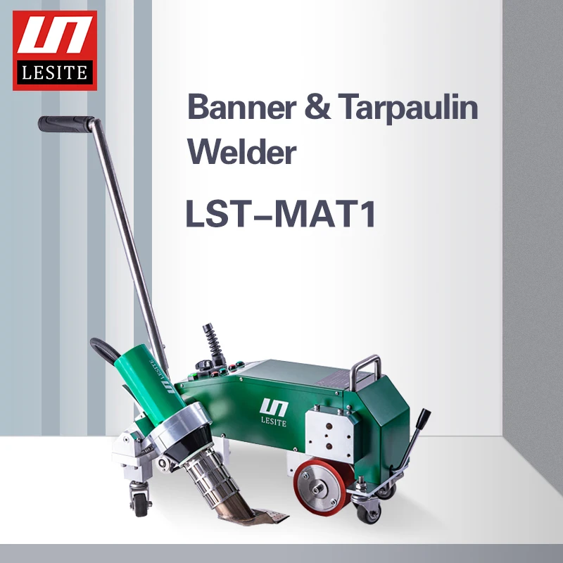 Welder for Tarpaulins PVC Banner Tarpaulin Tent Welding Machine Hot Air Welder LESITE LST-MAT1 with 40MM Nozzle