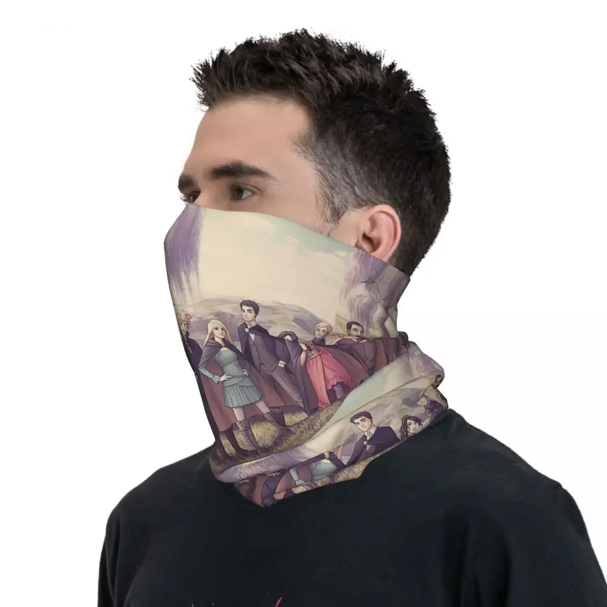 Keeper Of The Lost Cities Character Bandana Neck Gaiter Printed Wrap Mask Scarf Headwear Hiking Fishing For Men Women Adult