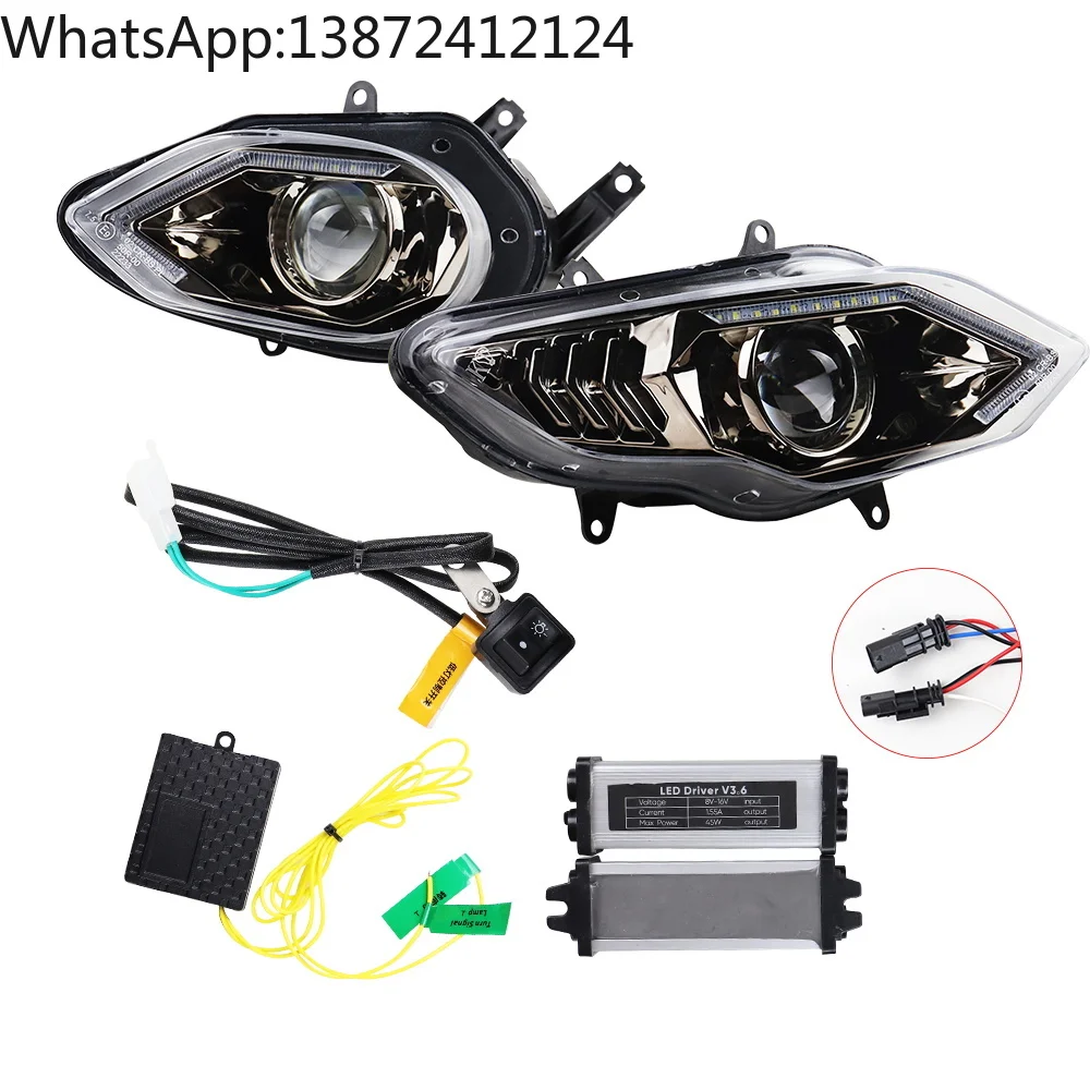 

Full LED Headlight Assembly Hi-low Beam DRL Turn Signals for BMW S1000RR 2015-2018