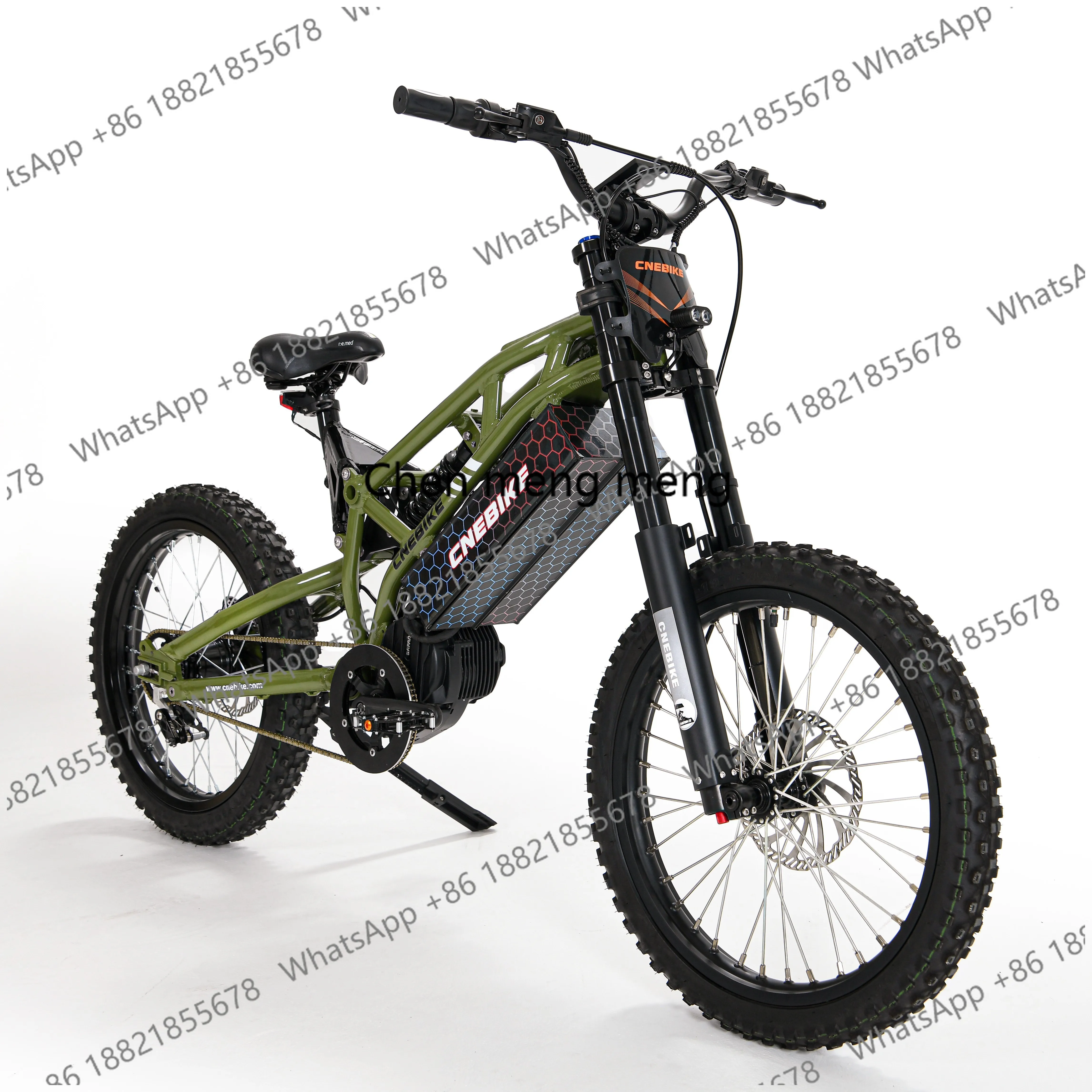 Electric Dirt Bike 1500W Mid-motor 52v120km Range Off-road Performance Adult Bike for Adults