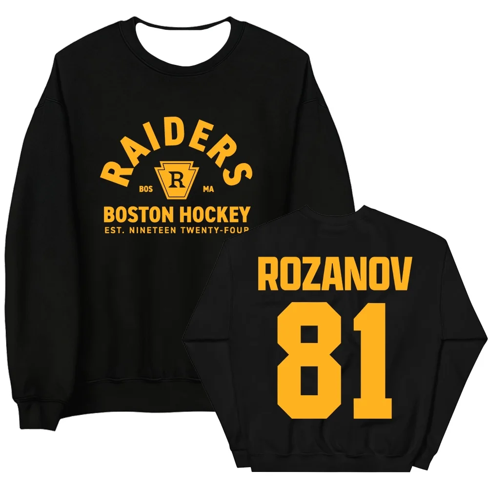 2026 Llya Rozanov 81 Heated Rivalry Crewneck Sweatshirt Shane Hollander 24 Hunter 21 Pullover Montreal Metros Boston Raider Tops