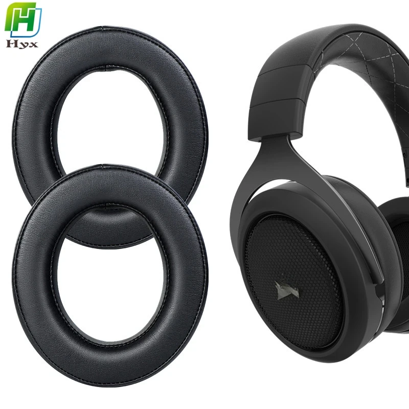 Orejeras/traje de cabeza para Corsair HS70 HS50 HS60 Pro, funda para auriculares con hebilla, almohadillas para los oídos, Funda de cuero, accesorios para los oídos