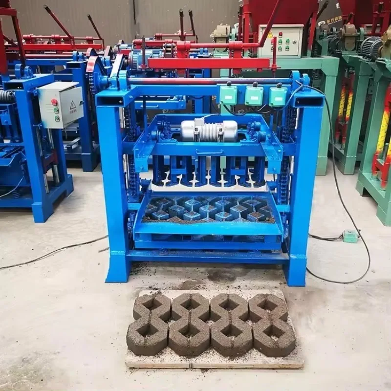 High Speed Interlocking Mobile Hollow Brick Making Machinery Concrete Cement Brick Block Making Machine