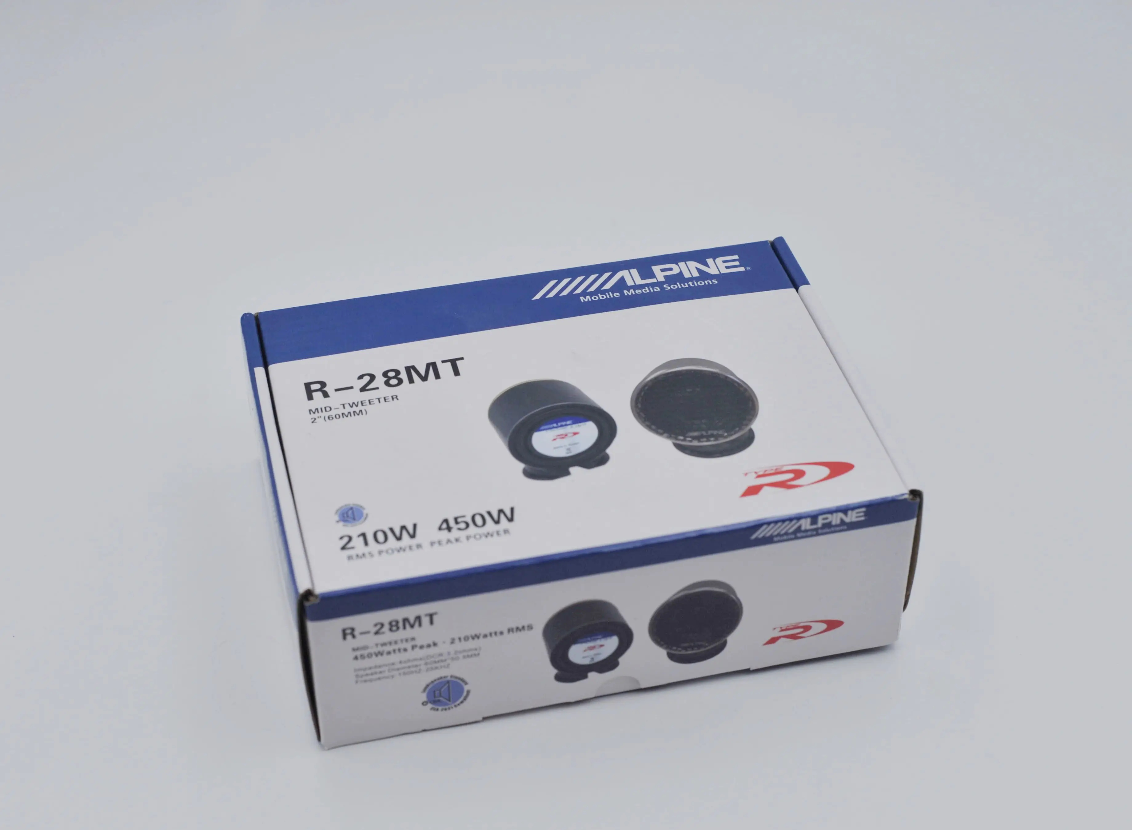 ALPINE 2-inch car speaker MID Tweeter R-28MT Car instrument panel medium speaker with aluminum base host direct push