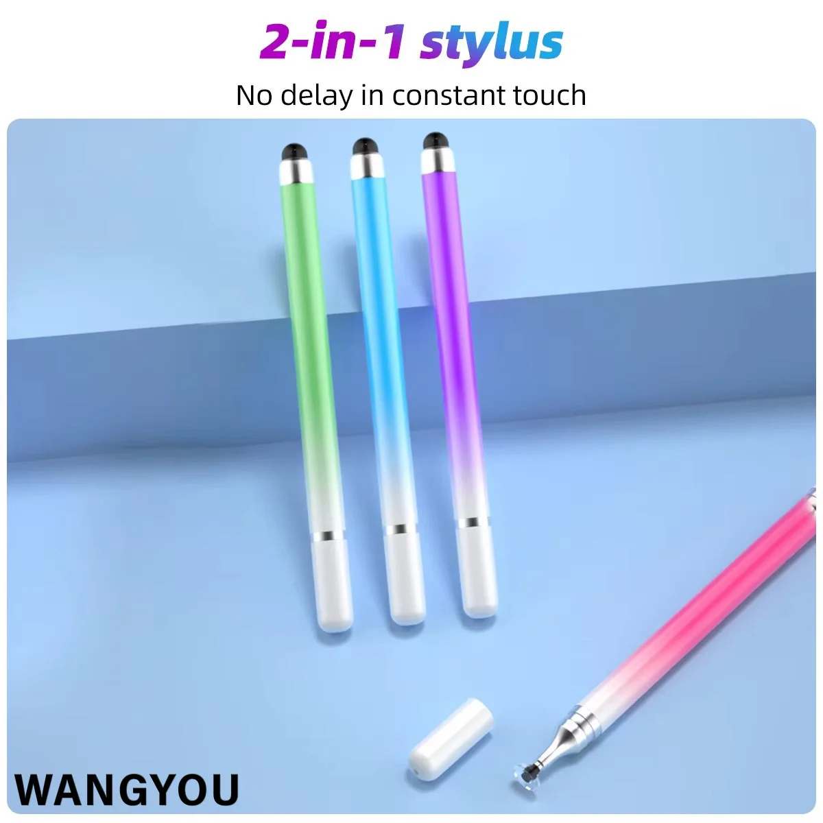 2 in 1 Stylus Pen For Mobile Phone Tablet Capacitive Touch Pencil For iPhone Samsung Android Drawing Screen Pencil