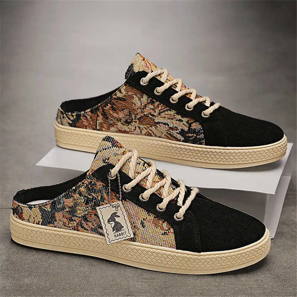 Round Toe Number 44 Shoes For Men Woven Outdoor Sports Green Sneakers Men Super Deals Sapatos College Shose Team Items - Image 4