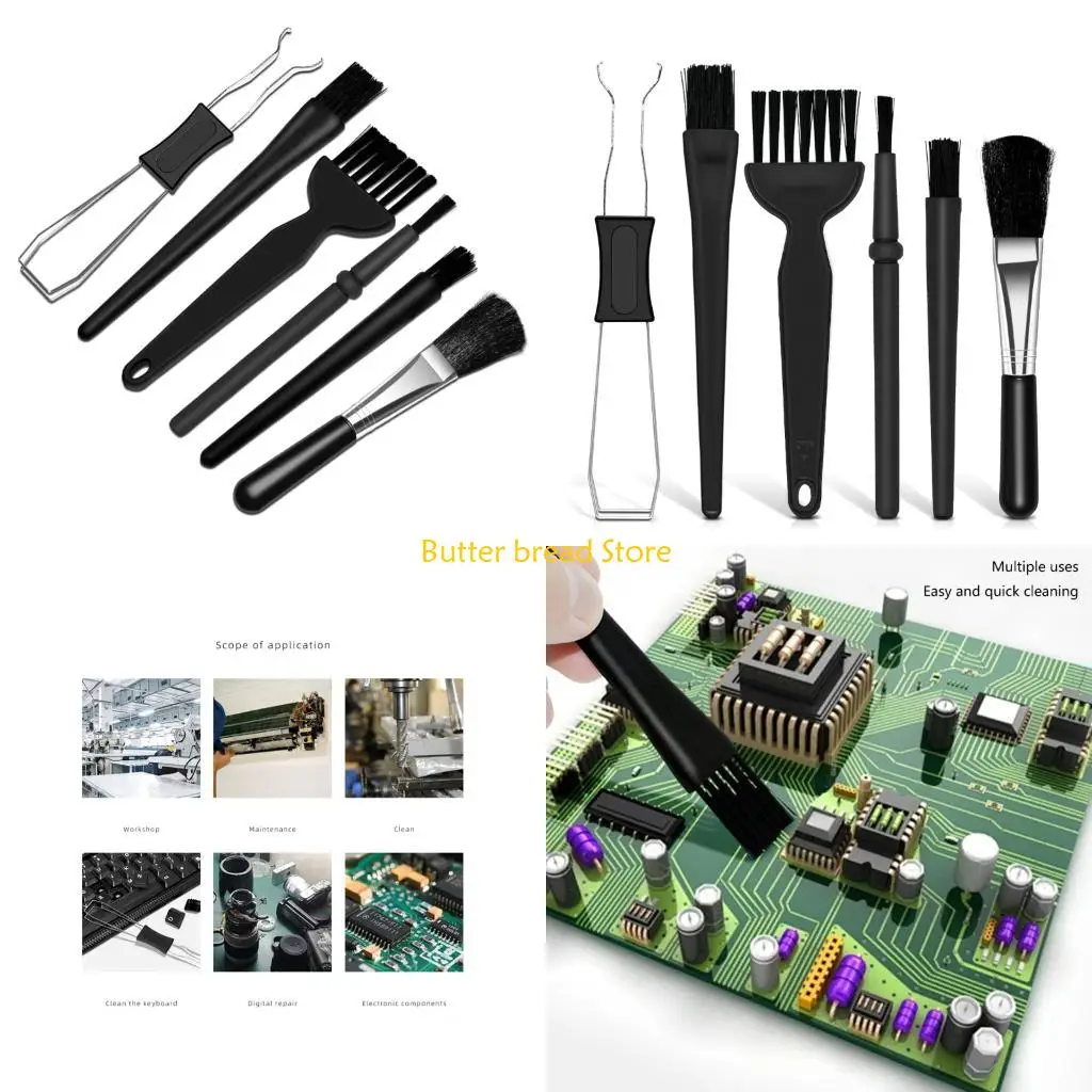 W89C 6pcs Keypad Electronics Cleaning Set With Anti Static Brush Maintenance Tool