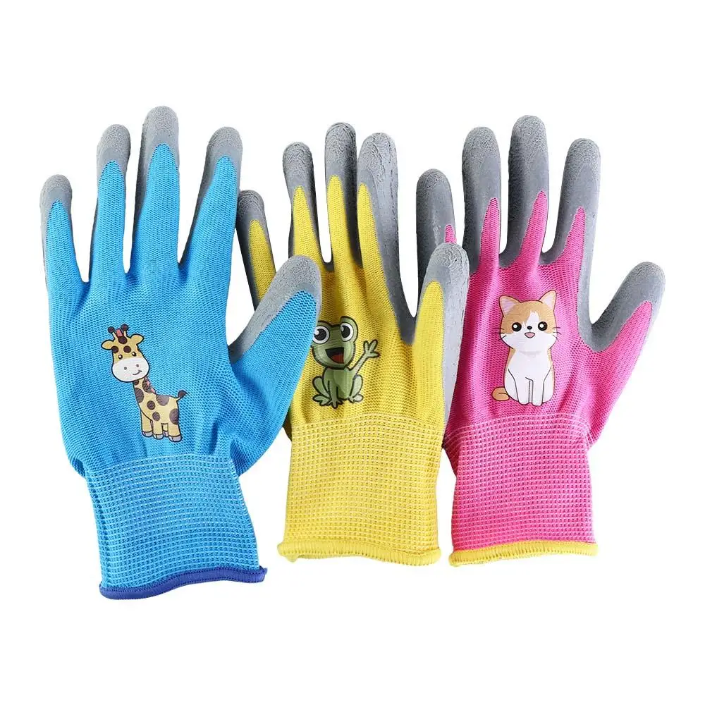 

Kids Children Protective Gloves Durable Garden Glove Collect Seashells Protector Planting Non-Slip Children Safety Yard Gloves