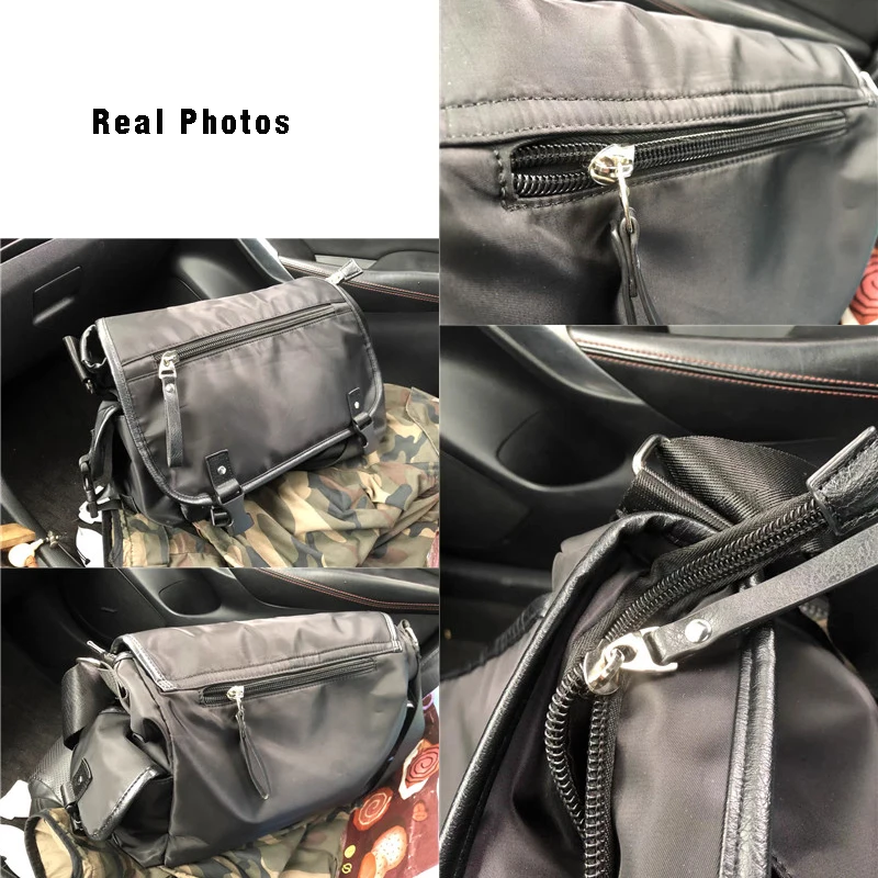 Sac à bandoulière en nylon imperméable pour hommes, sacs à bandoulière, décontracté, affaires, Oxford, voyage, initié