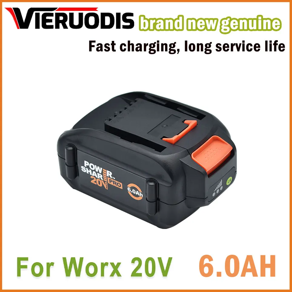 

For WORX 20V brand new genuine WA3578 - PowerShare 3.0AH/4.0AH/5.0AH/6.0AH lithium-ion large-capacity battery