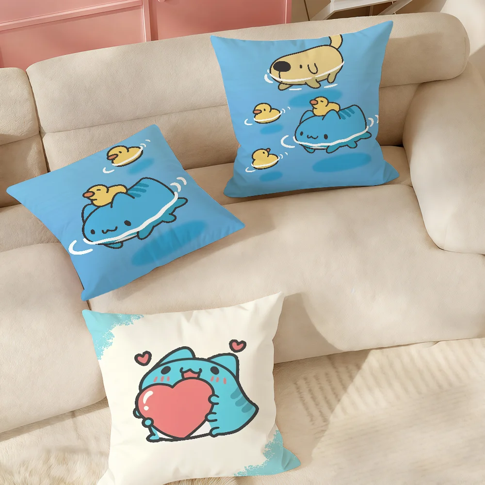 Cute B-Bugcat-Capoo Cartoon Pillow Case Suitable For Bedrooms Living Rooms Cars Home Decoration