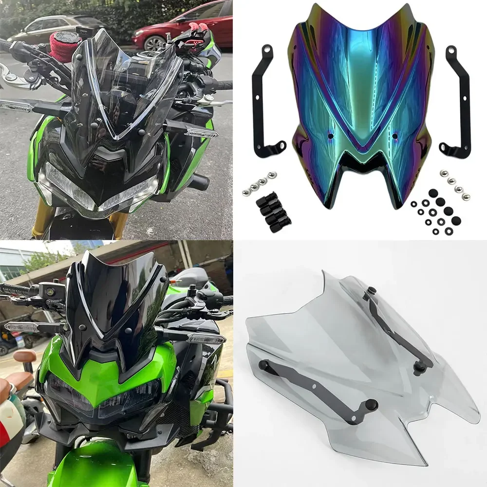 

For Kawasaki Z900 Z650 2020 2021 2022 2023 Motorcycle Windscreen Screen Wind Deflectors Screen Windshield Z 650 Z 900