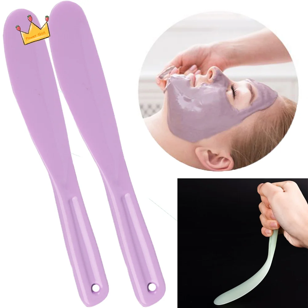 Makeup Applicator Stick DIY Mask Tool Beauty Scoop Cosmetic Spatula Eye Cream Stick Silicone Mask Stick Mask Mixing Spoon
