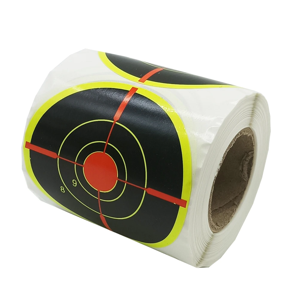 Pegatinas autoadhesivas para tiro con objetivo de salpicaduras, vista de Bulleyes de 3 pulgadas x 200 Uds.