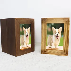 Guci Anjing Pet Memorial Guci Kayu untuk Peti Abu Anjing Peti Mati Pemakaman Memorial Kucing Kotak Pemakaman Anjing dengan Bingkai Foto Kotak Kayu 12 dekorasi dinding uang penjualan terbaik - №