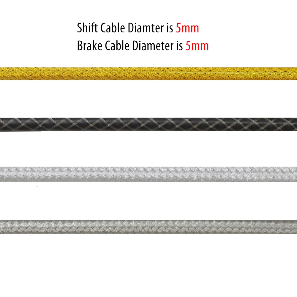 3 Meter Fiets Gevlochten Kabel Slick Smeermiddel Verschuiving Huis Geweven Remslang Derailleur Shifter Lijn Draad Voor Mountainbike
