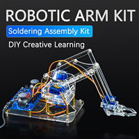 Electronic Soldering Assembly Microcontroller Robotic Arm Kit Acrylic Shell Four Degree of Freedom Robot DIY Loose Parts