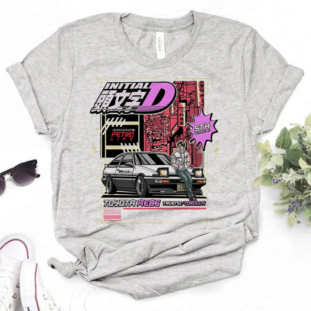 Initial d t-shirt shoujo cute jojifuku cheap korean fashion summer t shirt baddie dollette vintage japanese jojifuku