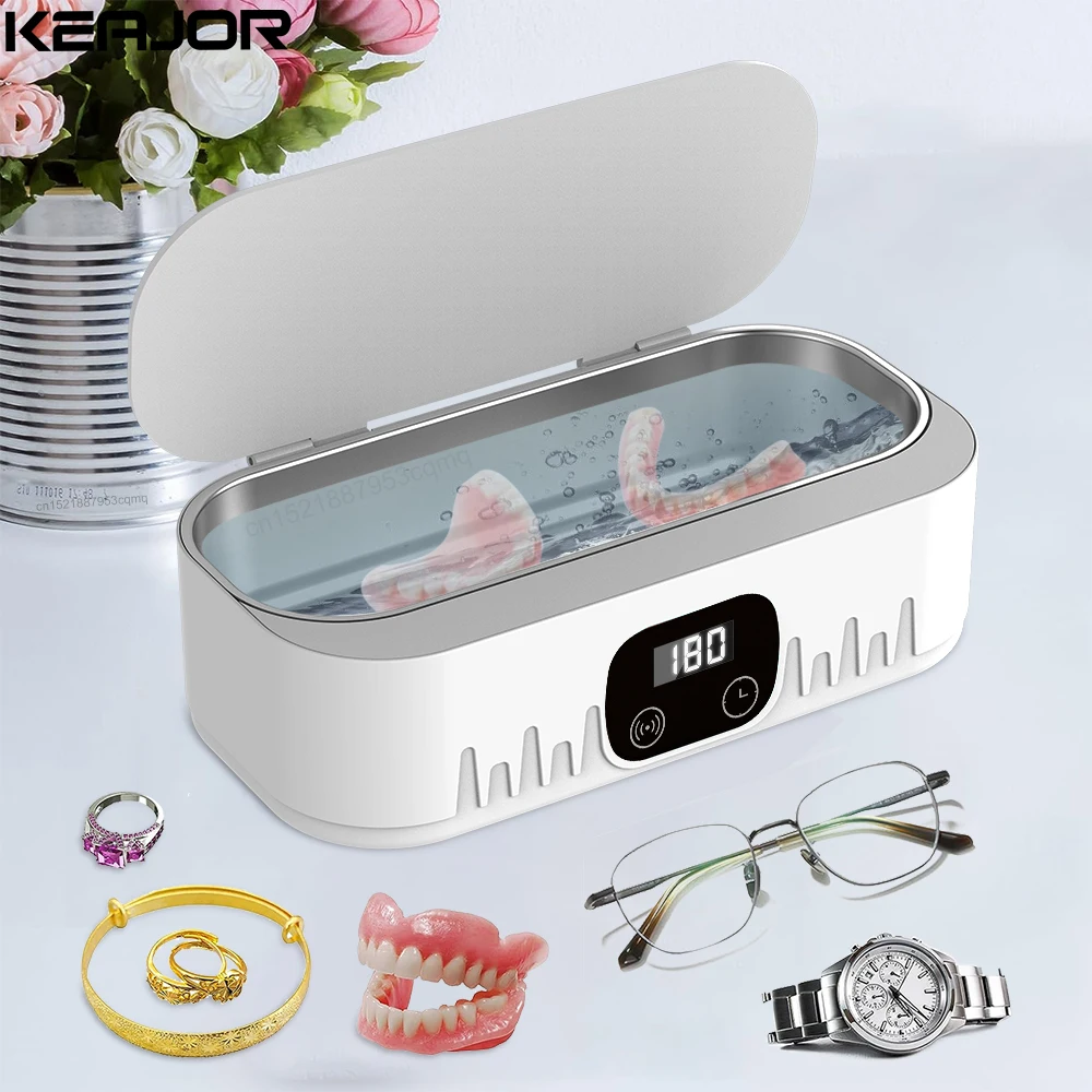 Ultrasonic Cleaner Dental Ultrasonic Cleaning Bath 47kHz High Frequency Vibration Ultrasound Washing Machine For Glasses Jewelry