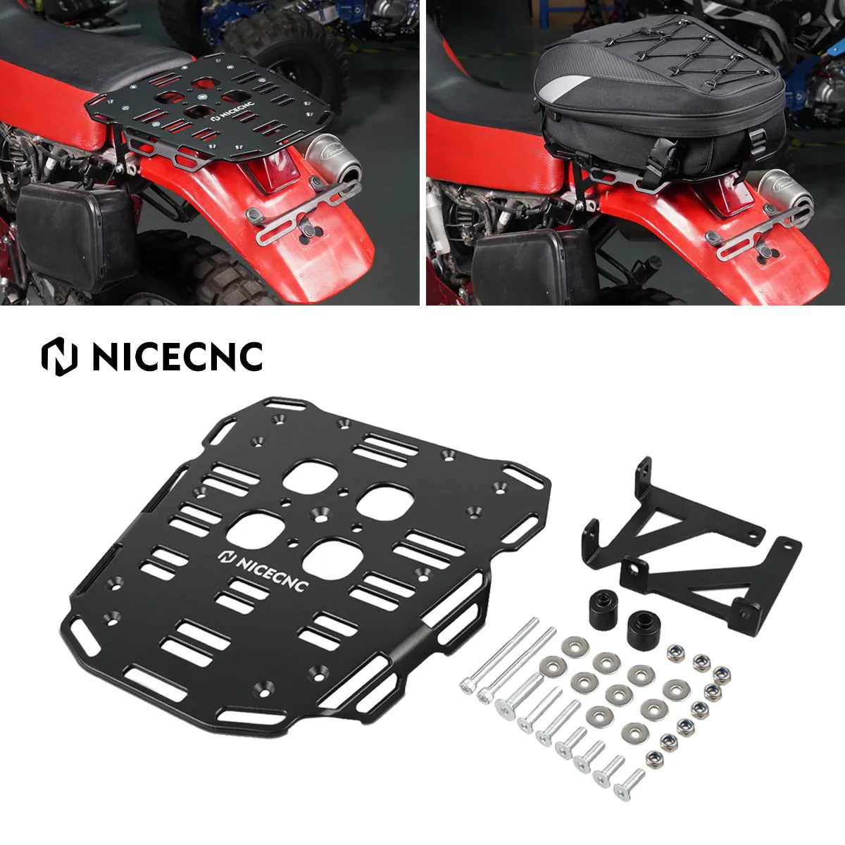 

NICECNC For Honda XR650L XR 650L 1993-2025 Motorcycle Rear Luggage Rack Cargo Rack Bracket Aluminum 2024 2022 2021 2020 2019