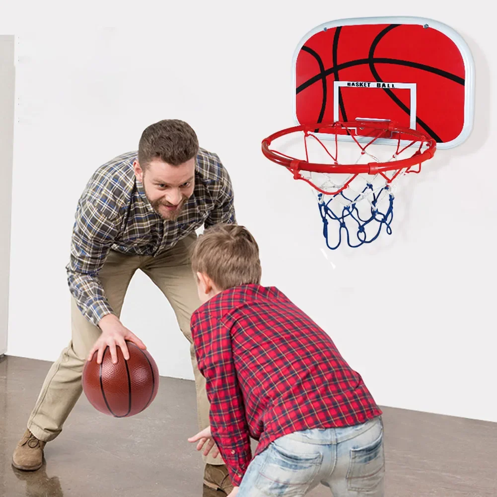 Porta da basket con palla e pompa Canestro da basket portatile Set canestro da basket regolabile Gioco per interni ed esterni per bambini