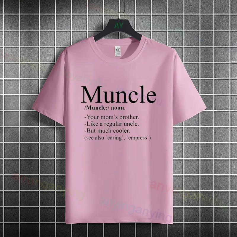Modisches, lässiges Herren-T-Shirt mit „Someone's Cool-Ass Uncle“-Aufdruck, 100 % Baumwolle, kurzärmelig, Rundhals-T-Shirt, Herrenbekleidung
