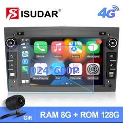 Isudar Android 10 Auto Stereo Für Opel Astra H G J Antara Vectra C D Vivaro Corsa C D Zafira B Meriva Veda GPS Player Carplay 4G