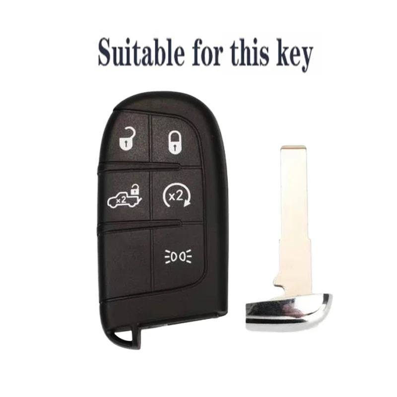Key Case for Jeep Cherokee Compass S Renegade Grand Commander for Dodge Journey Challenger Jcuv Charger for Chrysler 300C Cover