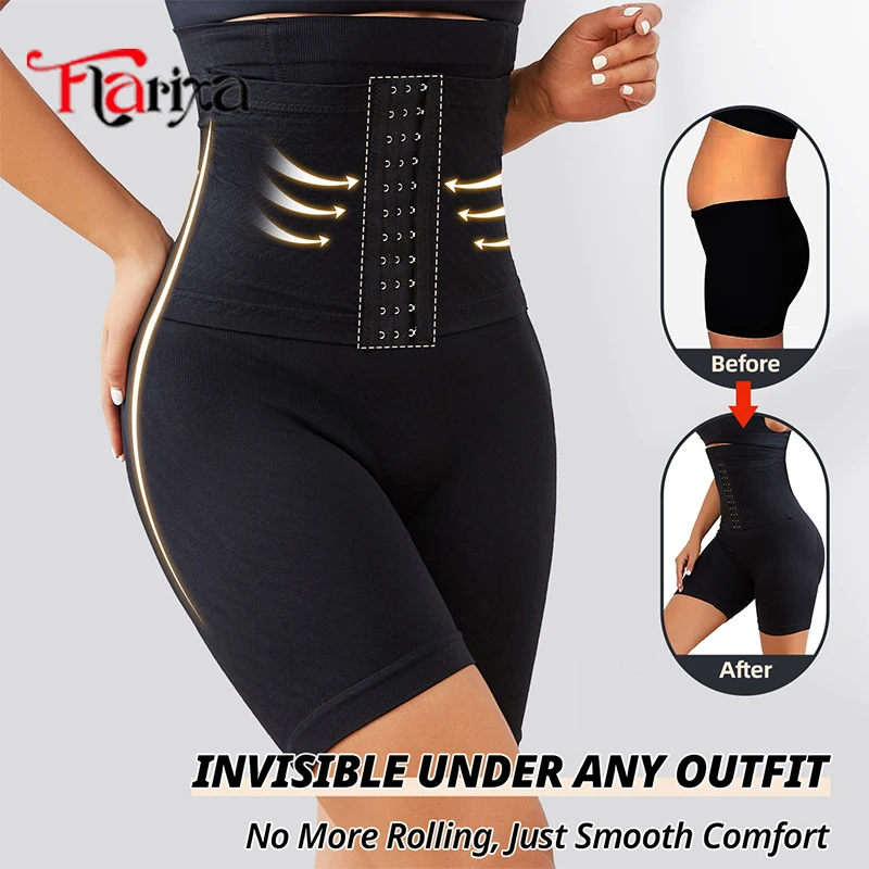 Flarixa Women Super High-Waisted Faja Shaperwear Bottom Waist Trainer Panty Strong Postpartum Tummy Control Butt Lifter Panties