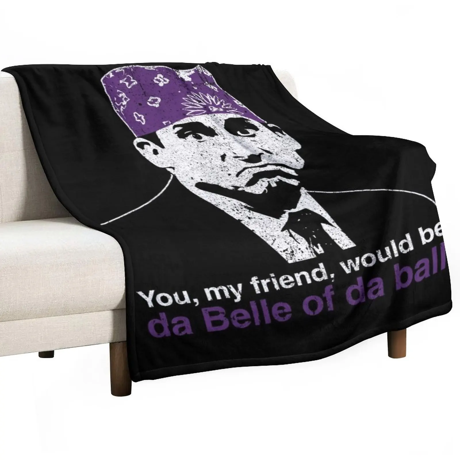 

Prison Mike - Da Belle of Da Ball Throw Blanket For Sofa Decorative Sofa Blanket