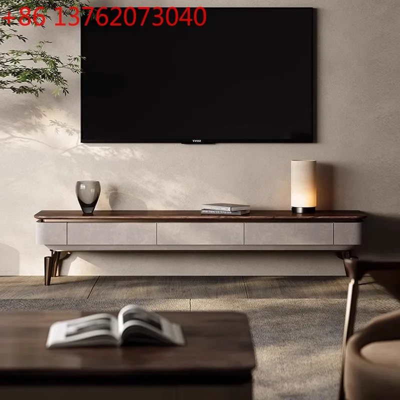 

2025 новый светлый роскошный шкаф для телевизора, североамериканский черный орех, шкаф для телевизора для гостиной