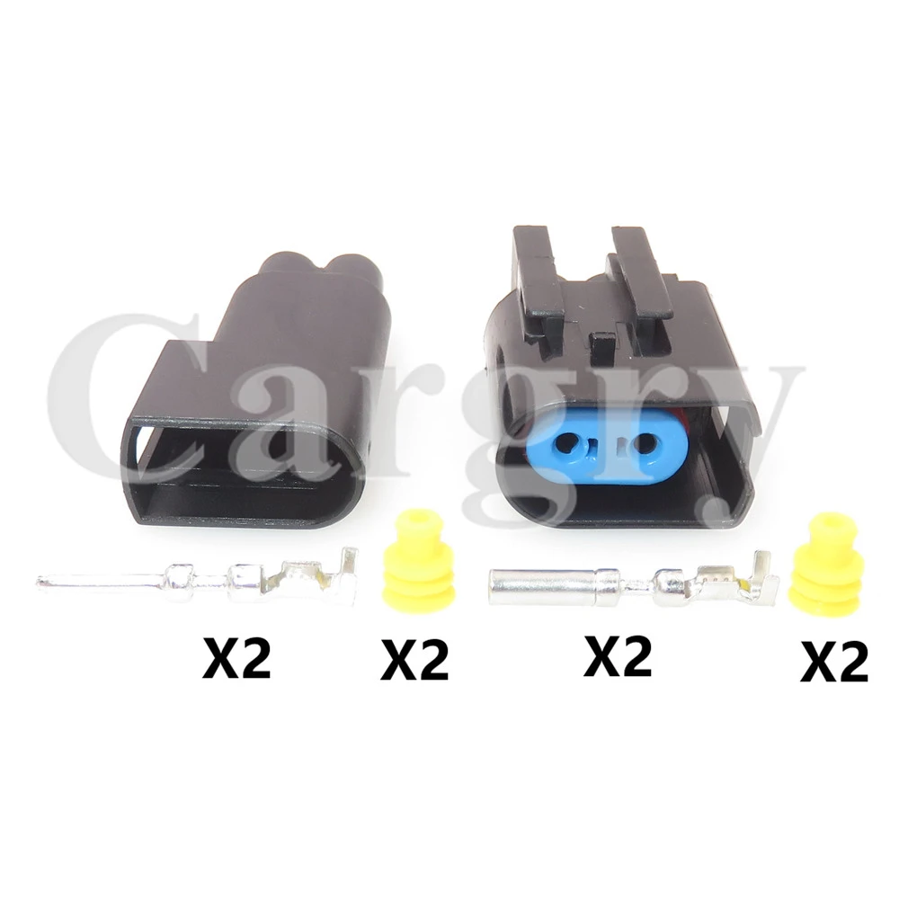 1 Set 2P 2-1437712-5 5-1437710-5 5-1437710-6 AC Assembly Car Engine Lamp Socket Auto Wheel ABS Sensor Electric Plug For Volvo