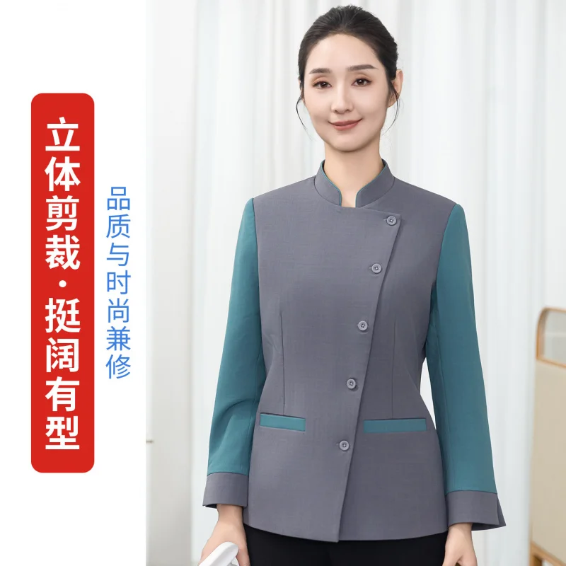 女性用冬用清掃作業服、ホテル客室係＆施設清掃員ユニフォーム