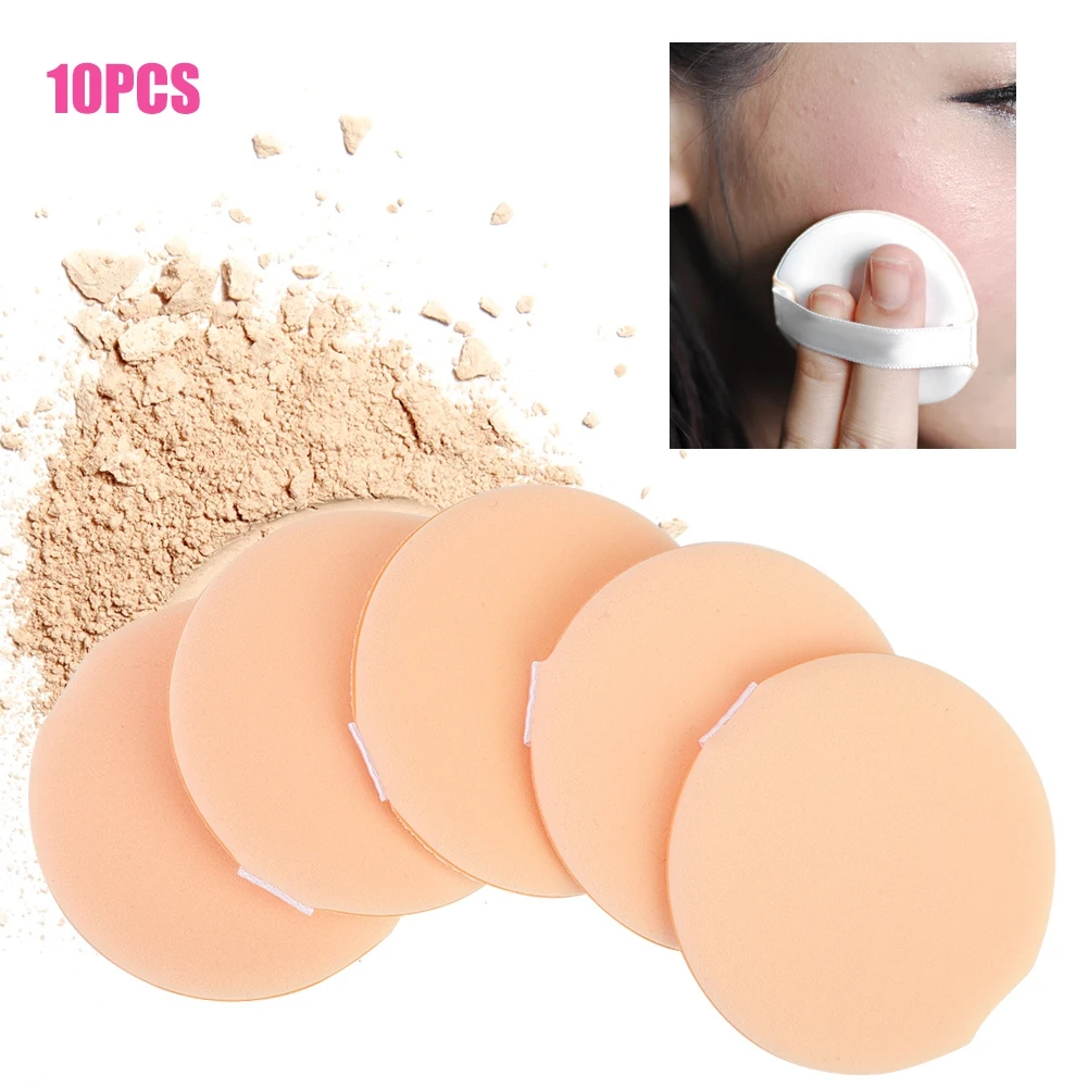 10pcs Soft Breathable Face Makeup Powder Puff BB Cream Puff Cosmetic Tool