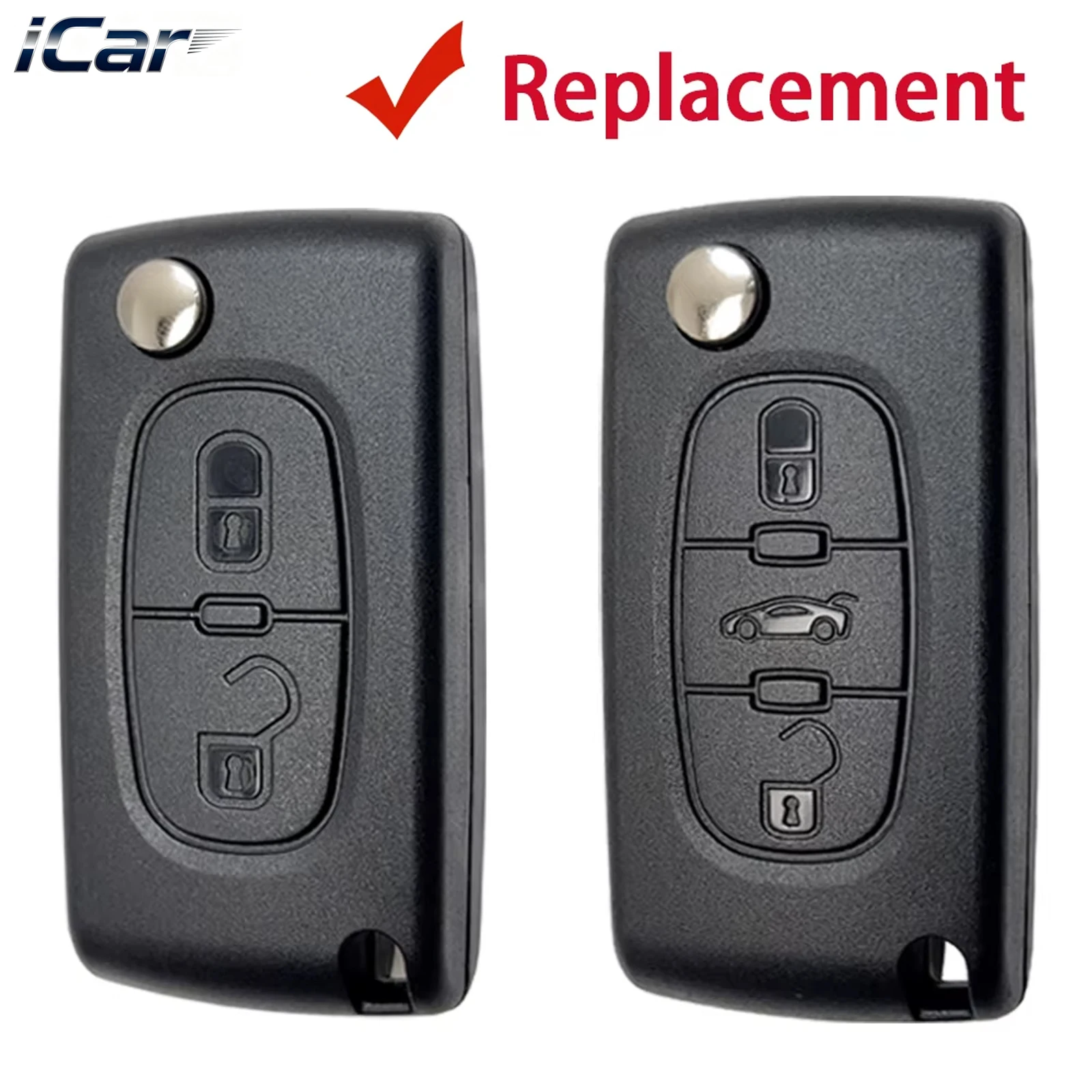 

Для Peugeot 207 307 308 407 607 807 для Citroen C2 C3 C4 C5 C6 Xsara Berlingo флип-чехол для дистанционного ключа автомобиля HU83 VA2