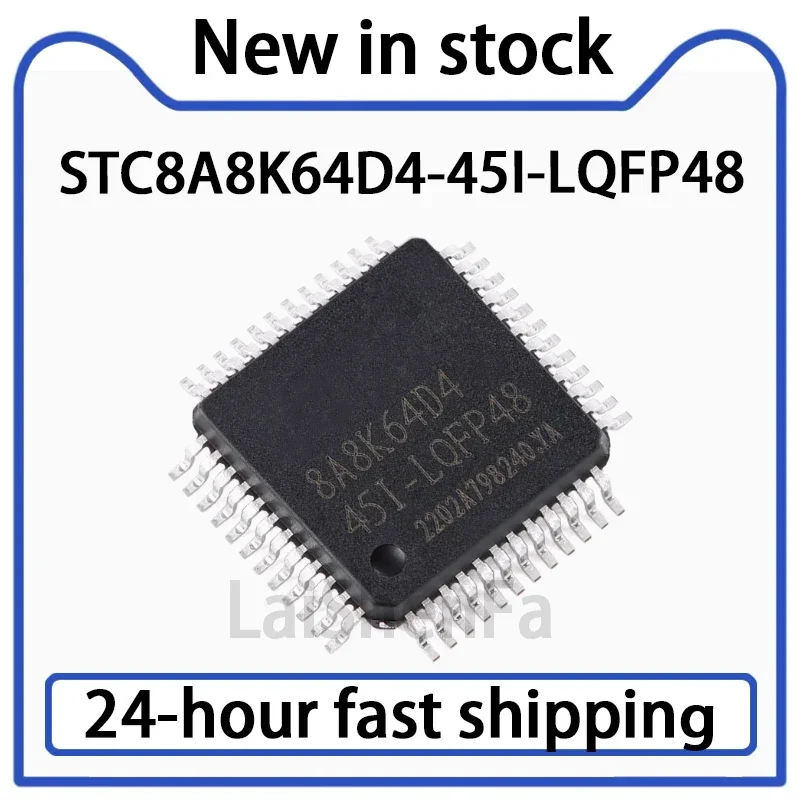 1PCS STC8A8K64D4-45I-LQFP48 1T 8051 Microprocessor Microcontroller Chip in Stock