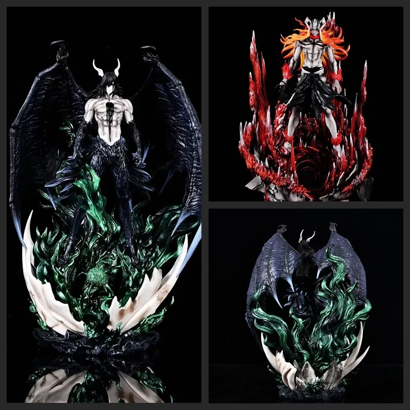 

33cm Anime Bleach Figures Ulquiorra Cifer Kurosaki Ichigo Cross-Dressing Morphological Pvc Model Boys Figures Toy Presents