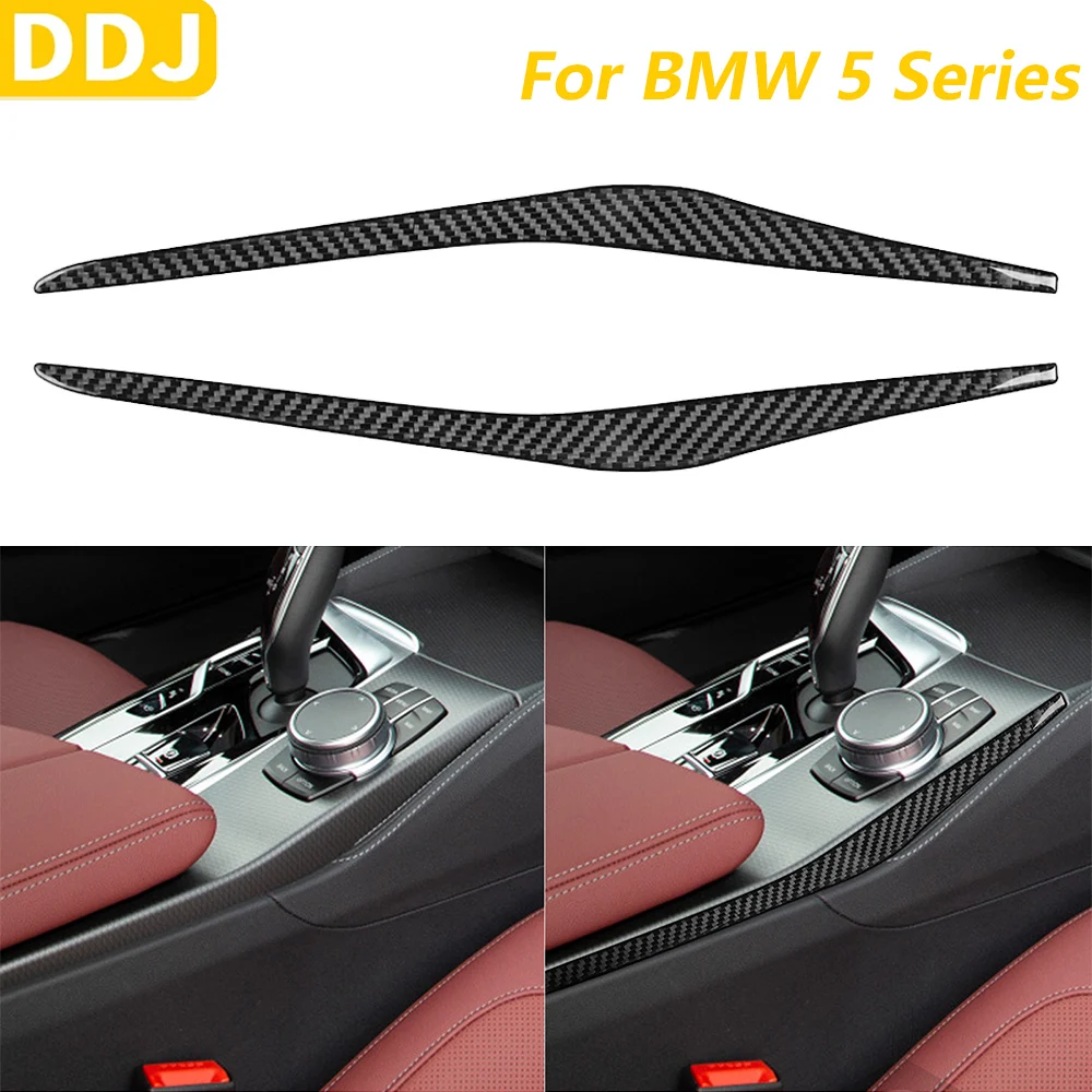

Для BMW 5 серии G30 G31 G38 2017-2023 углеродное волокно, центральное управление, переключение передач, обе стороны, накладки, автомобильные аксессуары, наклейка
