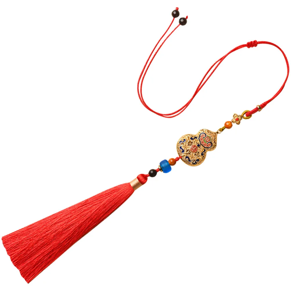 

Car Rearview Mirror Pendant Gourd Hanging Ornament Decorative Brass Copper Protection Charm Car Decor Accessory